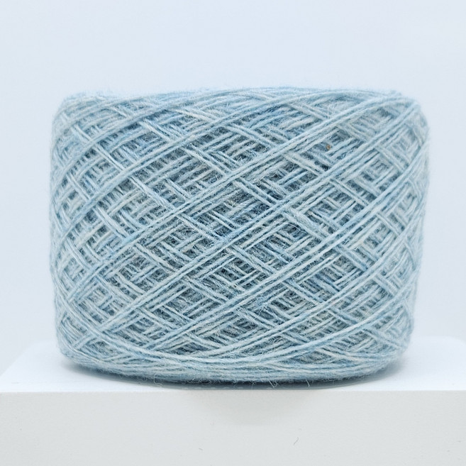 [뜨개실] 50g 램스울 3합, 36 민트 블루 멜란지, 1개
