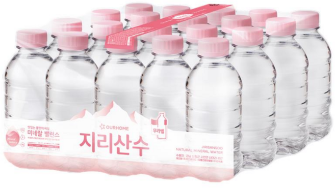 지리산수 무라벨, 330ml, 20개