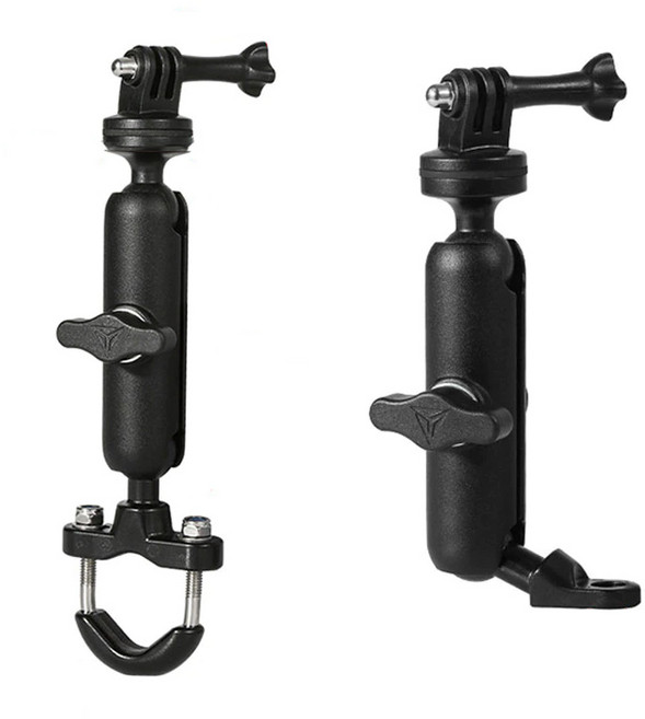 락모터스 오토바이 액션캠거치대 고프로핸들바 액션캠마운트 호환, 1개