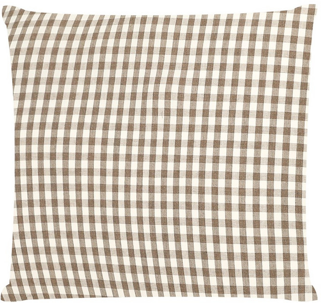 플랫화이트 국내제작 박음질이 탄탄한 인테리어 방석&소파쿠션 겸용커버, 브라운체크