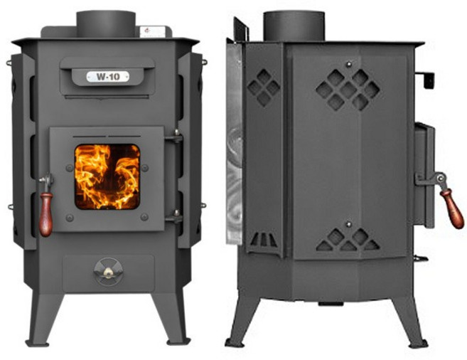 파이어우드 화목난로 W-10 국내생산 25형 가정 사무실 농막 창고 카페 캠핑 벽난로