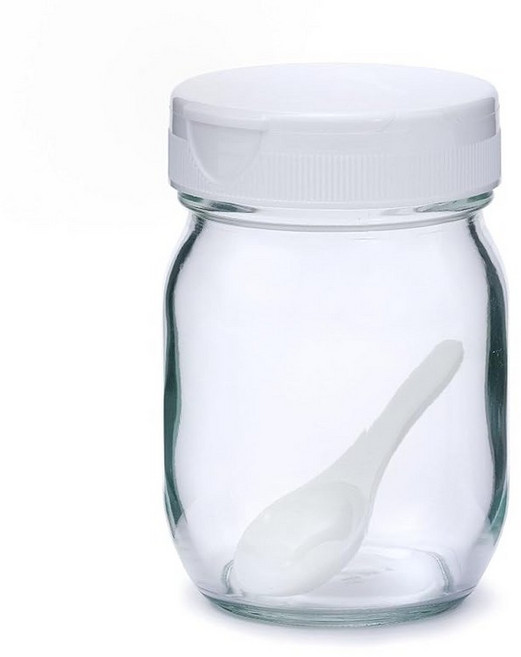셀러메이트 신형 저장 병 2Way 병 가루 척 조미료 넣기 유리 용기 320ml 숟가락 포함 일본제 303001, 1개, 1ml