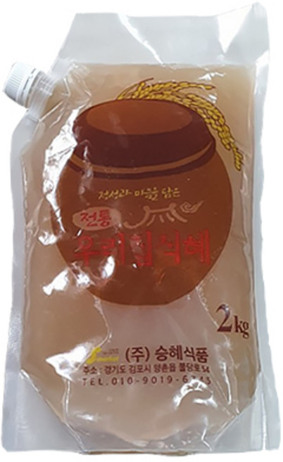승혜 정성을 담은 전통 우리집 식혜 2kg 2팩, 단품, 2개, 1개입