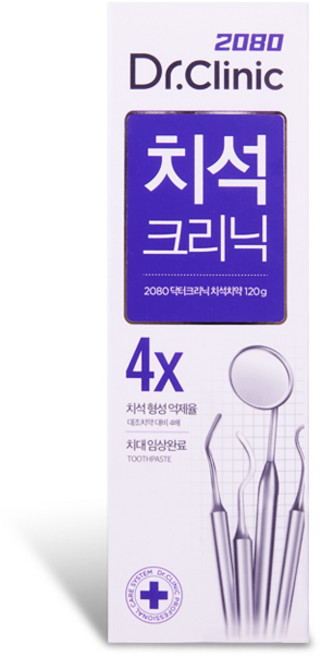 2080 닥터 크리닉 치석치약 치석크리닉 치약, 120g, 1개