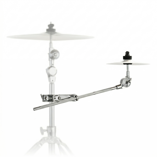 심벌 암스탠드 클램프 세트 스플래쉬 크래쉬 심벌홀더 마운트 붐스탠드 연장, 1개, 크롬