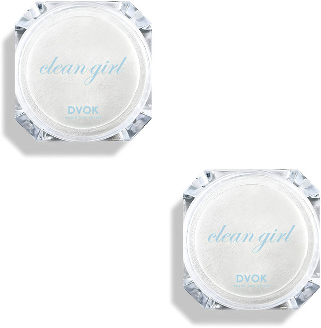 디보크 클린걸 파우더 유리알 광채 글레이즈드, 2개, 화이트