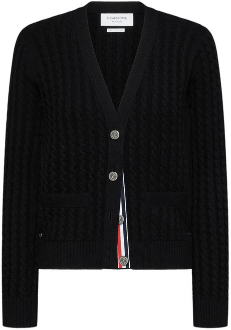 톰 브라운 케이블 니트 가디건