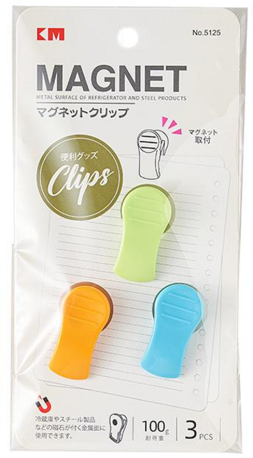 冰箱磁吸夾 冰箱貼 冰箱磁鐵夾 磁夾 留言貼 磁性夾 冰箱夾 便利夾 照片夾 食物密封夾 小紅書 磁鐵, 隨機不挑色, 3個