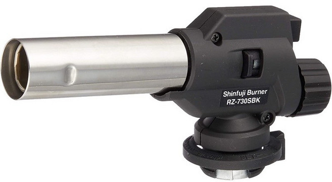 日本製 新富士 瓦斯噴槍 RZ-730SWH RZ-730SBK 料理露營烤肉噴槍, 1個