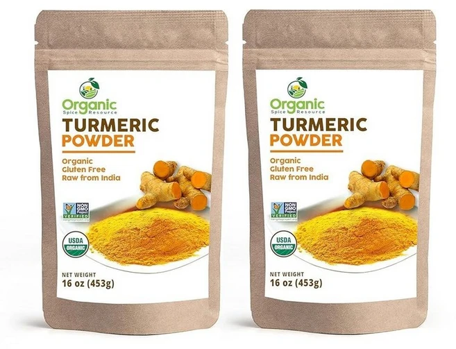 커큐민 함유 유기농 강황 파우더 | 946.4ml(32온스) (2팩) | USDA 유기농 및 GMO 프리 | OSR 100% 천연 및 천연, 커큐민 함유 유기농 강황 파우더 | 946.4ml32온, 453g, 2개 - 쿠팡