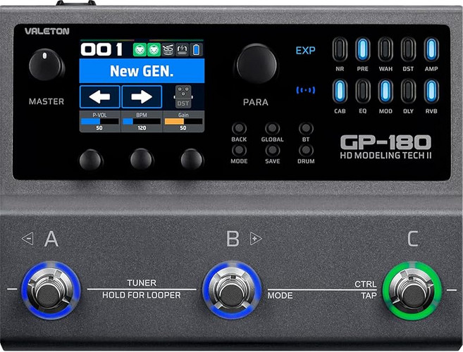 Valeton GP-180 멀티 이펙트 프로세서 멀티 이펙터, 상세페이지 참조, 1개