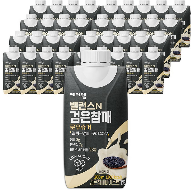 케어웰 검은참깨, 200ml, 36개