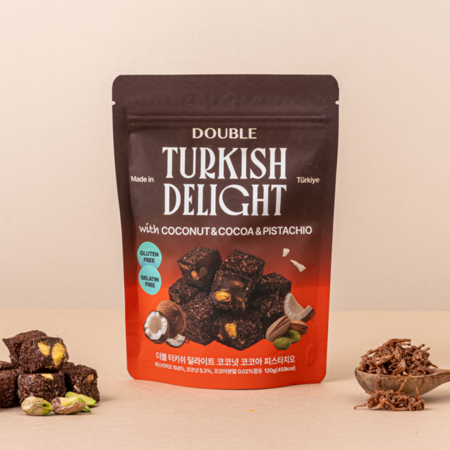 로쿰 터키쉬딜라이트 더블 로쿰 코코아, 120g, 1개