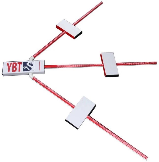 YBT 테스트 측정 도구 스포츠 검사 균형 키트 FMS 움직임, YBT 테스트 도구(레드/화이트), 1개 - 쿠팡