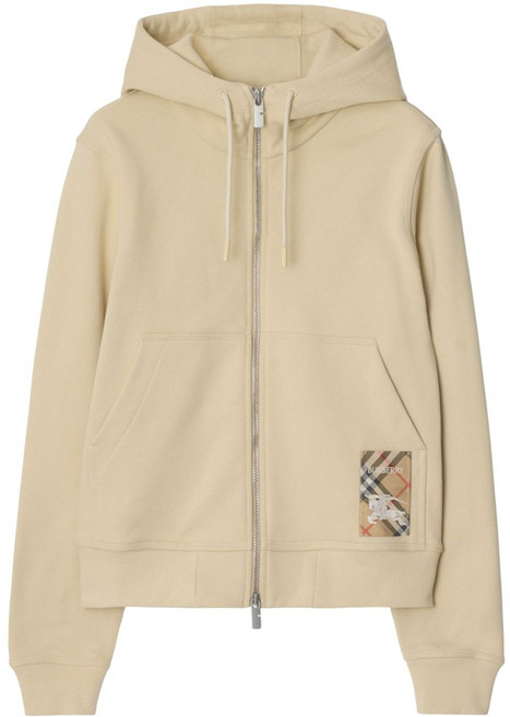 버버리 체크 라벨 후디