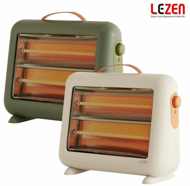 르젠 2단 석영관 전기히터, LZHQ-2200S, 베이지