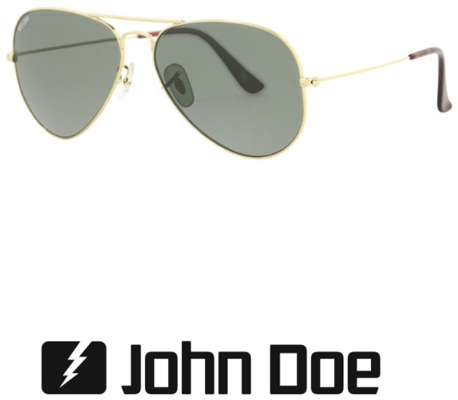 존도 오토바이 선글라스 Aviator Shiny Gold / 도수없음 JD792-01, Free, 1개