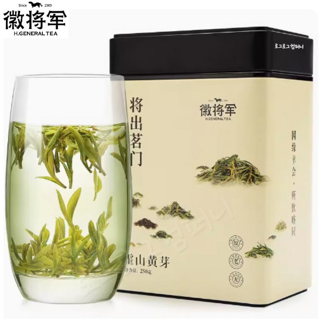 특급 곽산황아 250g 고산 명전 넌아 원산지 황차 안후이 춘차 산차 캔포장 중국차 신차, 1개, 1개입