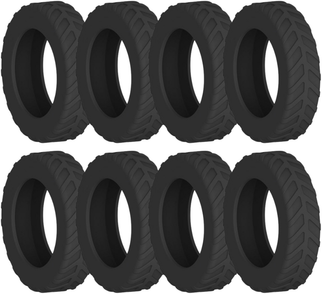 [정품] 강력 캐리어바퀴보호커버 휠슈즈 실리콘, 1세트, 블랙