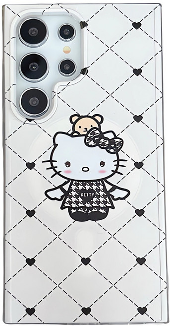 아펙시움 휴대폰케이스 갤럭시 S24 S25 S26 울트라 맥세이프 낙상 방지 핸드폰케이스 블랙 하트