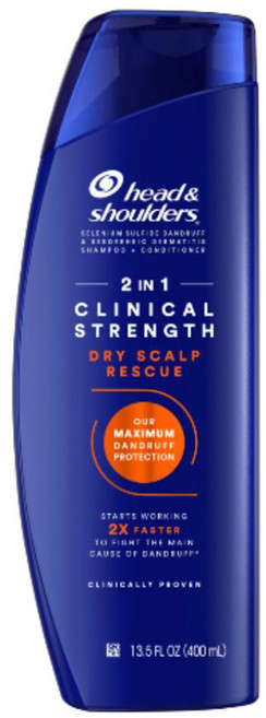 헤드앤숄더 2인1 클리니컬 스트렝스 드라이 스칼프 레스큐 샴푸, 1개, 400ml