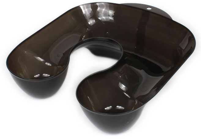 루시피 플라스틱 중화받침대 블랙 헤어 파마 중화, 1개