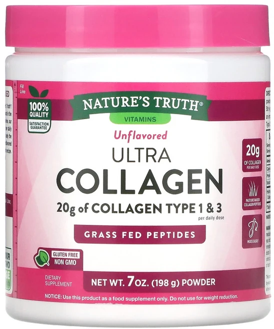네이처스 트루 울트라 콜라겐 파우더 무맛 7 oz (198g), 198g, 1개 - 쿠팡