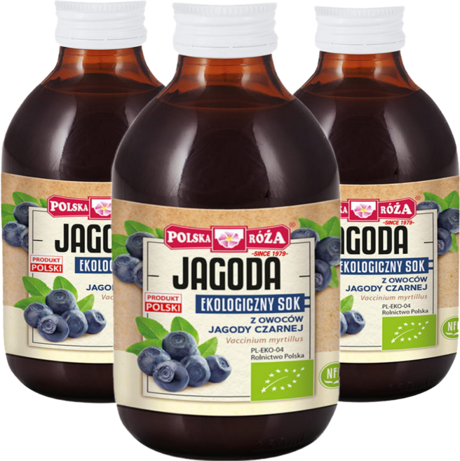 1979폴스카로자 유기농 빌베리 원액, 3개, 250ml