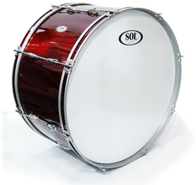 SOL 큰북 28인치 말렛 포함 스탠드 별도 JB-BD28-WR, 1개