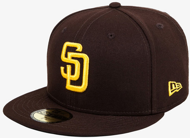 뉴에라 MLB 어센틱 샌디에이고 파드리스 피티드캡 게임 브라운 70538424