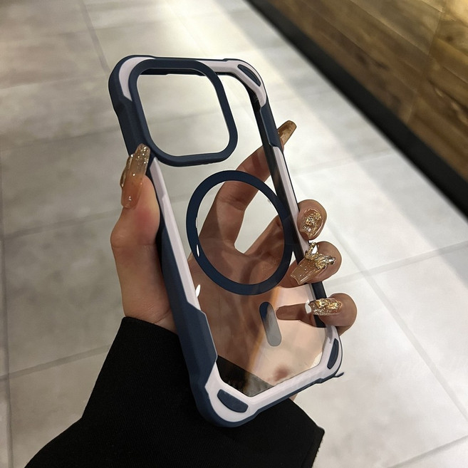 鎧甲 磁吸無線充 防摔殼 適用 iPhone 16 15 14 13 12 11 Pro Max 四角防摔保護殼