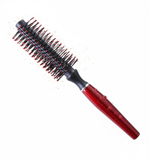 데일리프렌즈 스타일링 볼륨업 롤링빗 헤어브러쉬 드라이롤빗, 레드, 1개