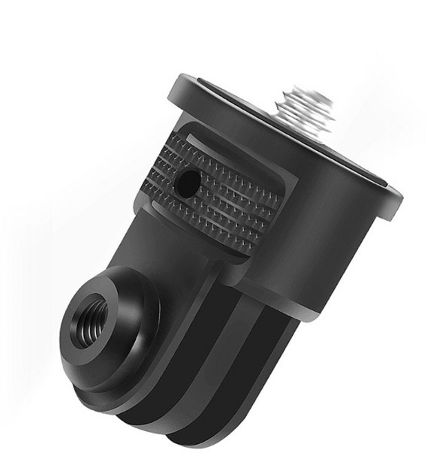 액션캠 어댑터 6종 모음 (옵션 중 택1) 콜드슈 1/4 브라켓 3날 2날 프롱 메탈 핫슈 연결 나사 설치 고프로 인스타360 오즈모 포켓 액션, 옵션3) AC-H33, 1개, AC-H33