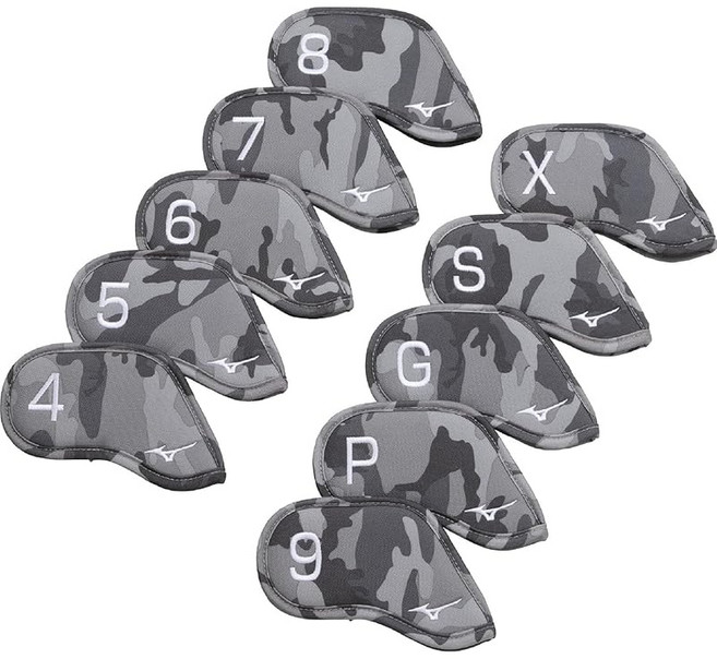 [MIZUNO] 미즈노 골프 아이언커버 10장세트번호별 유니섹스 (카모) 5LJH2302