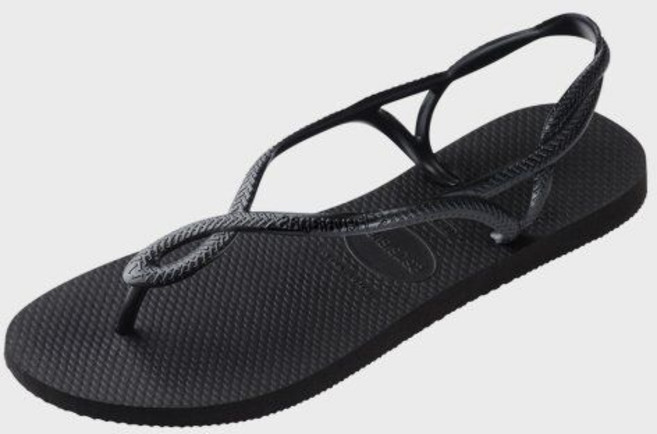 하바이아나스 havaianas 루나 쪼리 샌들 Black