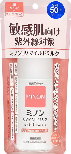 Minon 溫和物理防曬乳 SPF50+ PA++++ 80ml - 敏感肌適用, 1個