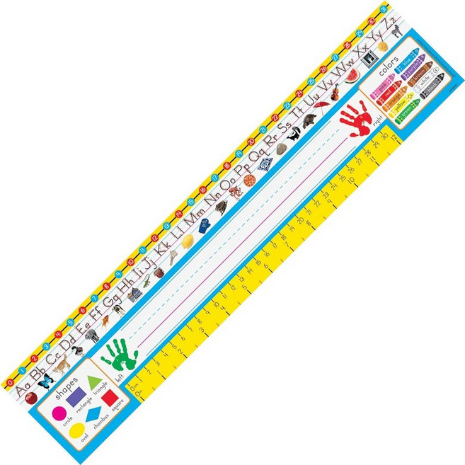 트렌드 PreK-1 Zaner-Bloser 데스크 탑퍼 참고 명판 3-34 x 18 36개 팩
