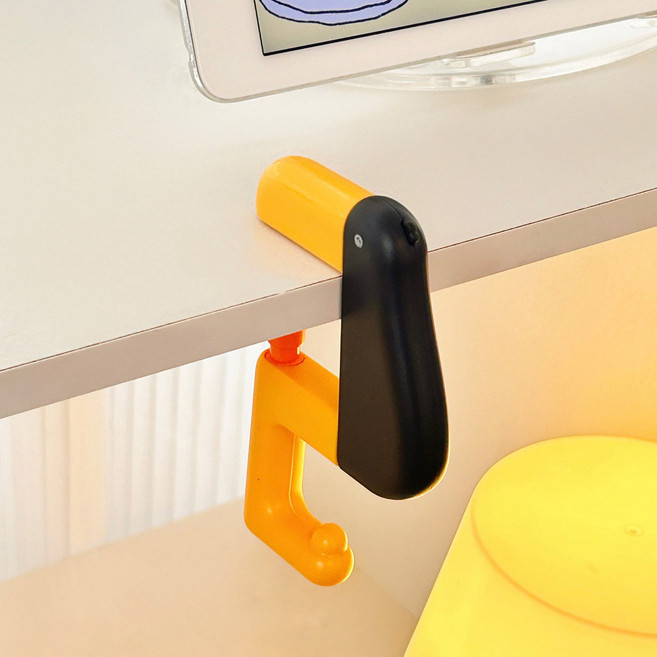 오리 책가방 걸이 파스텔 책상후크 감성 정리소품, 블랙, 2개