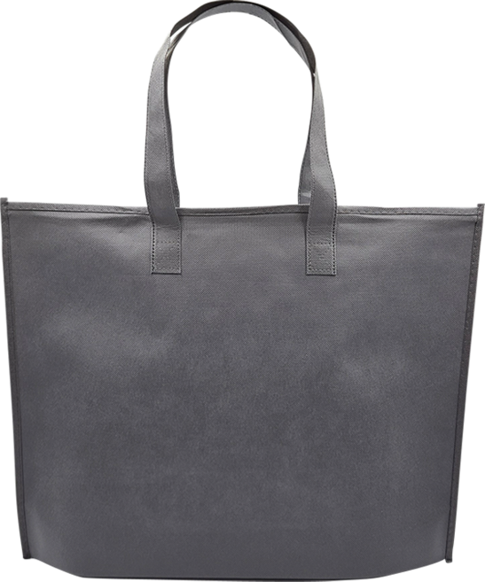 에코로버 지퍼형 부직포 토트백 장바구니 대형, 1개, 그레이