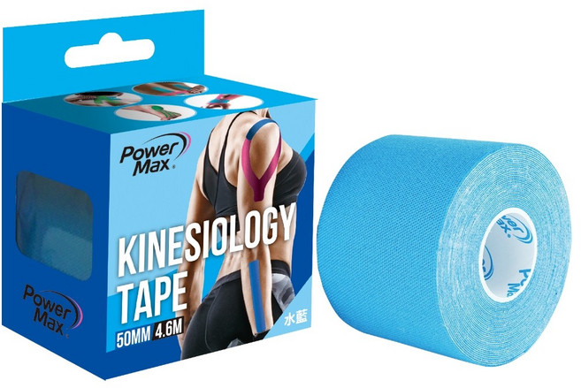 POWER MAX 給力貼 肌內效貼布, 1個, 水藍