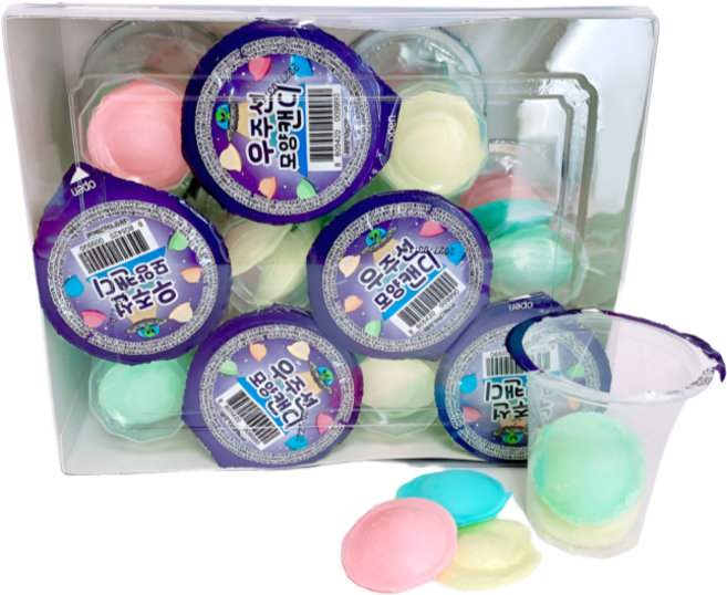 우주선 모양사탕 ufo캔디 어린이간식 10g, 6개