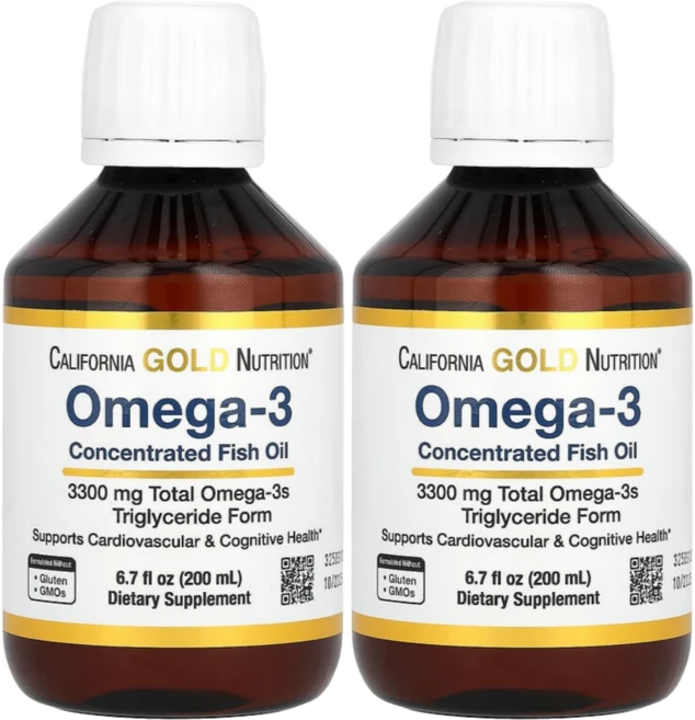 캘리포니아골드뉴트리션 노르웨이 엑스트라 스트렝스 오메가3 피쉬오일 레몬향 200ml 2개, 2통 - 쿠팡