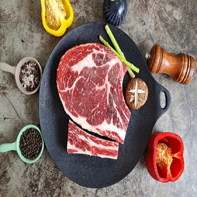 미국산 쇠고기 토마호크 캠핑고기 구이 원형 700g~790g, 1개