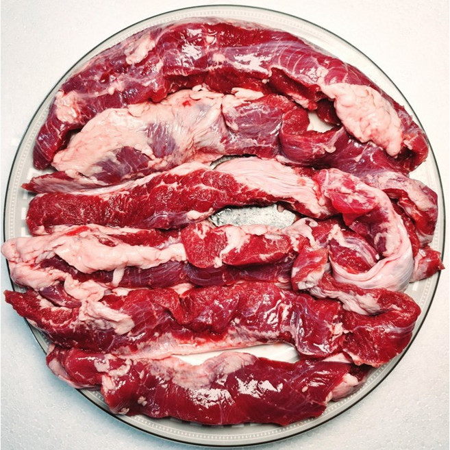 행복미트 돼지 갈매기살 단막 원육 구이 볶음용 추천 당일발송, 2개, 1kg