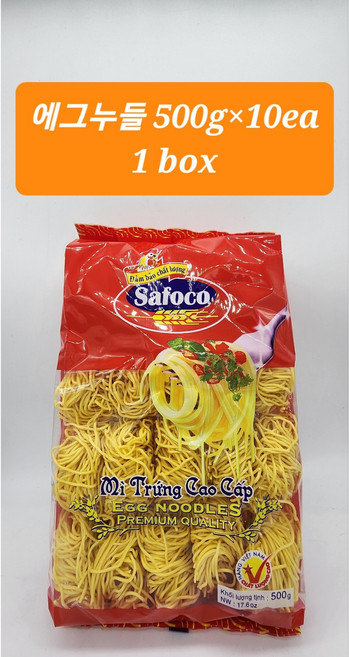 사포코 에그누들면 SAFOCO EGGNOODLE 500G X 10EA 1박스, 10개