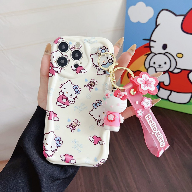 유샘무역 CY323 갤럭시 A17 A26 A36 A56 고양이 핸드 키링 젤리 케이스