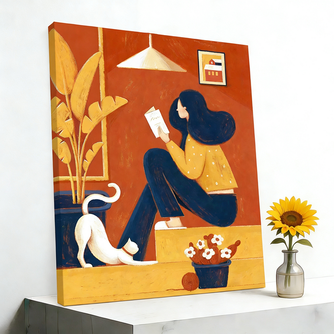 서은이네 보석십자수 DIY 캔버스 액자형 구슬 비즈 십자수 40x50cm, ESA00-18(40X50), 1개