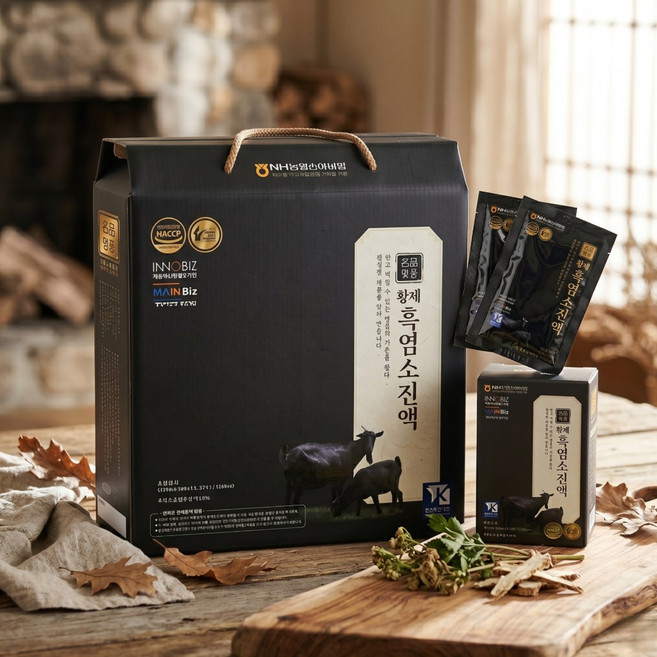 자연방목 흑염소즙 토종 흑염소 진액 엑기스, 1박스, 60ml