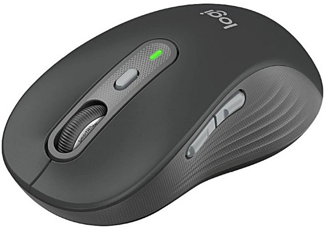 羅技 M750L 石墨黑 大手版 智能滾輪 多工靜音無線滑鼠