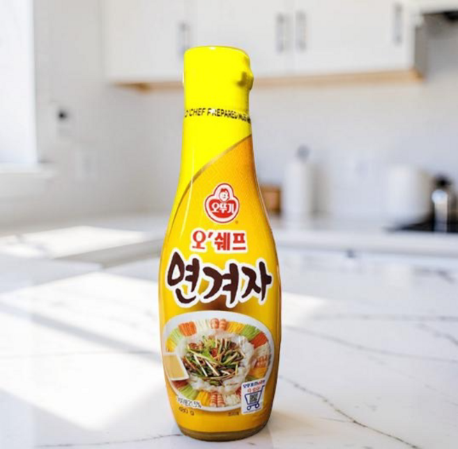 연겨자 소스 액상 냉면 족발 냉채 가정용 식당용 480g, 1개